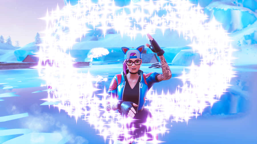 Ready For Victory - Get Geared Up With The Latest Fortnite Skin, Lynx! Wallpaper