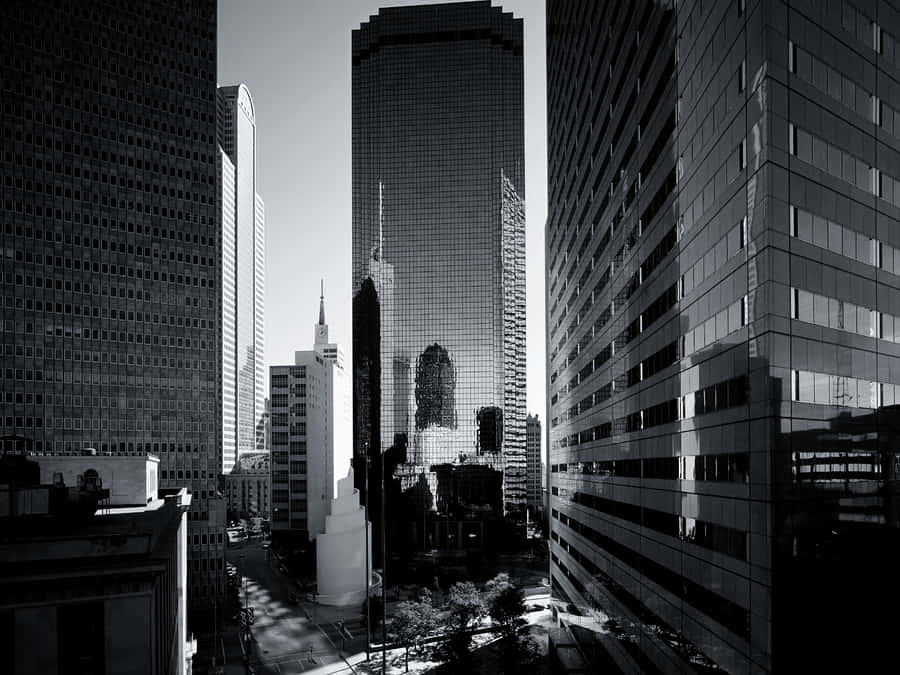 Real Estates In Seattle Black And White Wallpaper