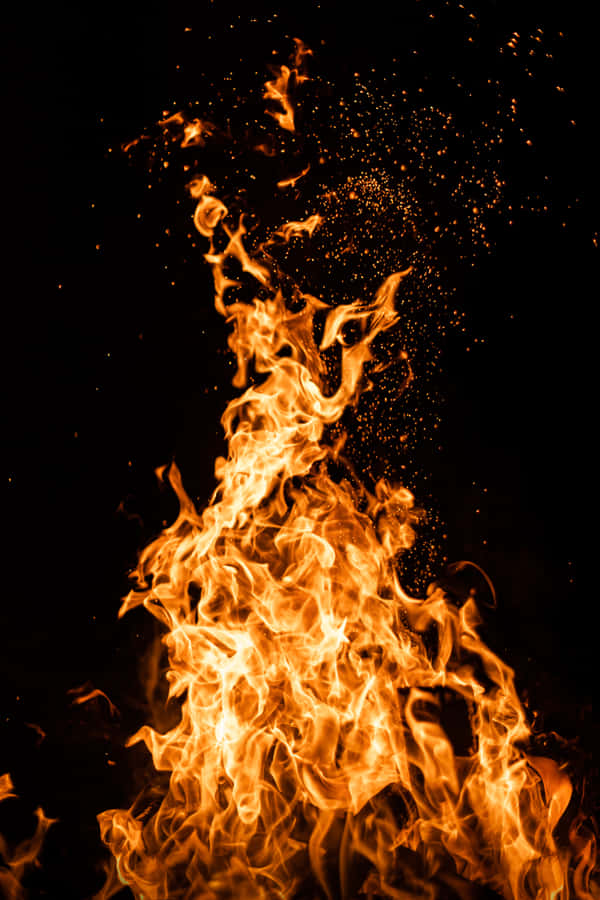Realistic Fire Pfp Orange Flame Wallpaper