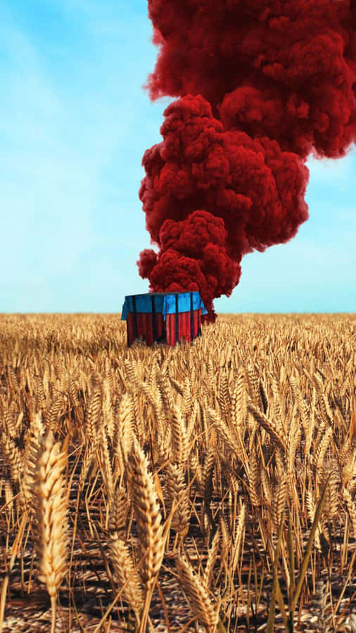 Red Airdrop Pubg Iphone Wallpaper