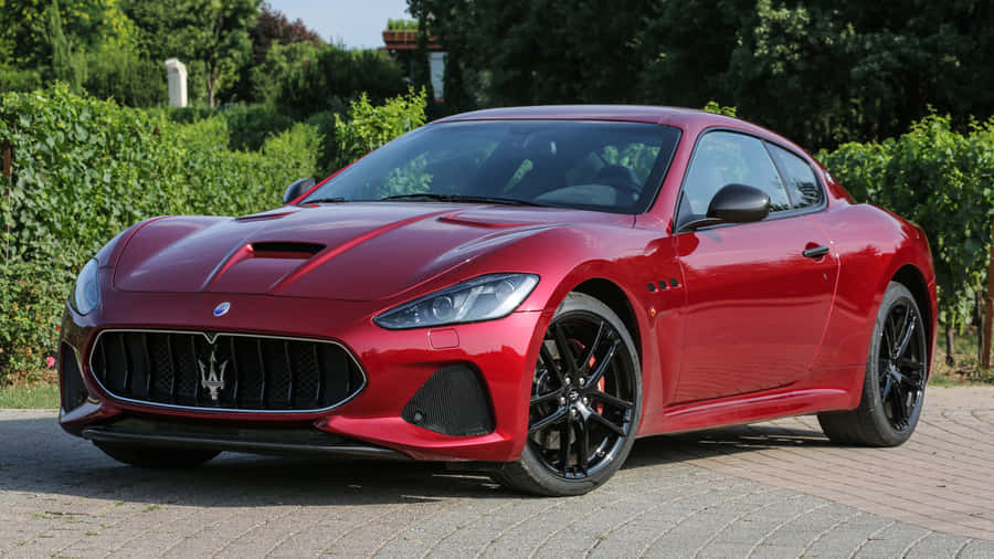 Red Maserati 4k Wallpaper