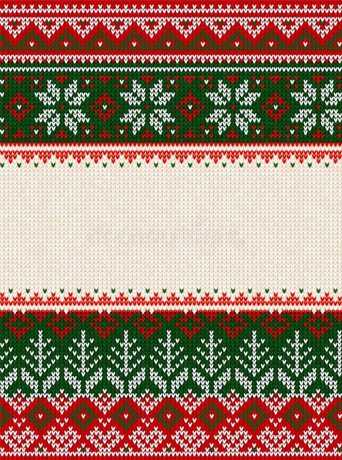 Red White And Green Ugly Sweater Wallpaper
