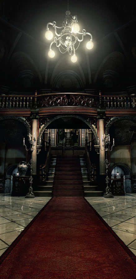 Resident Evil Iphone Elegant House Hallway Wallpaper