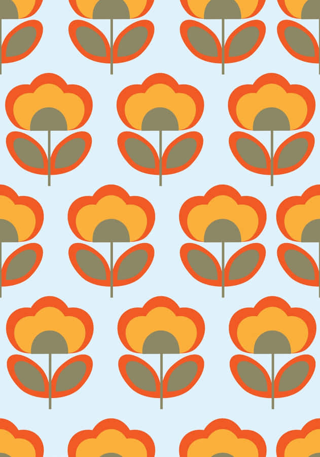 Retro 60s Style Livin' Wallpaper