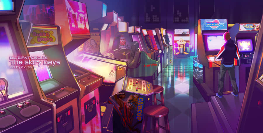 Retro_ Arcade_ Glory_ Days Wallpaper