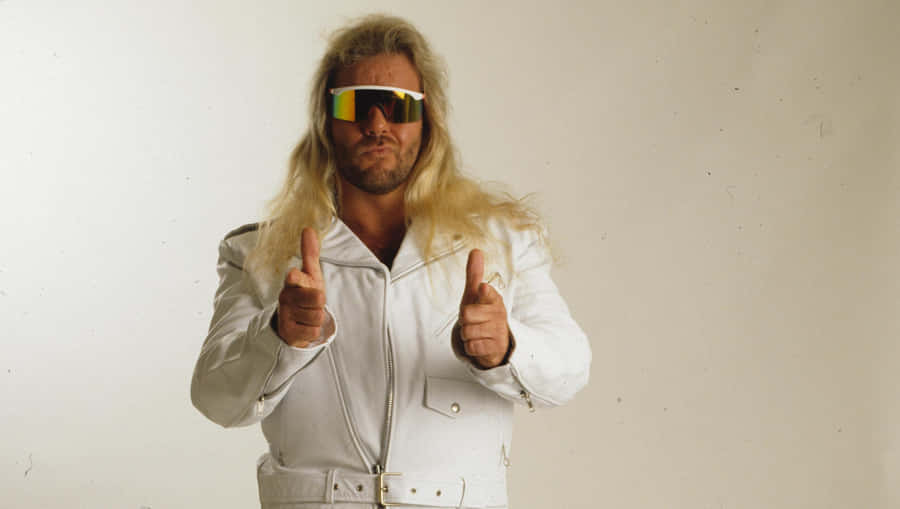 Retro_ Wrestler_with_ Sunglasses Wallpaper