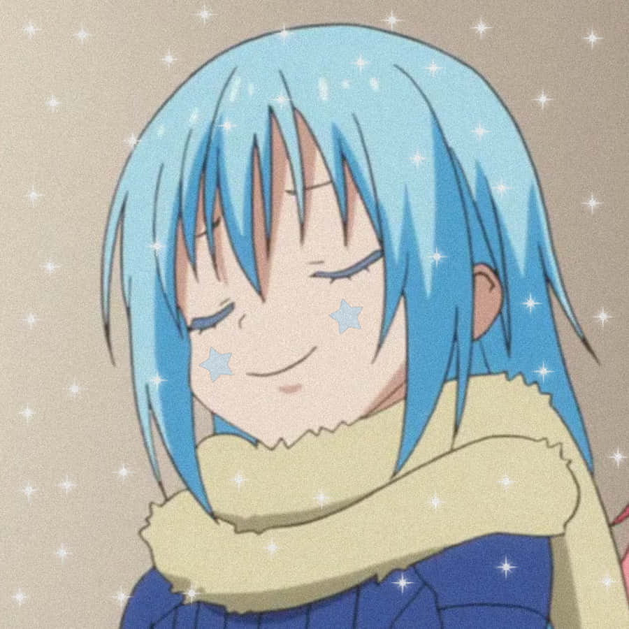 Rimuru Pfp With Stars And Sparkles Wallpaper