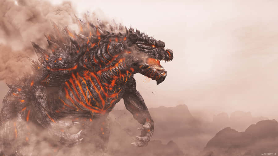 Roaring Monster Ready For Battle Wallpaper