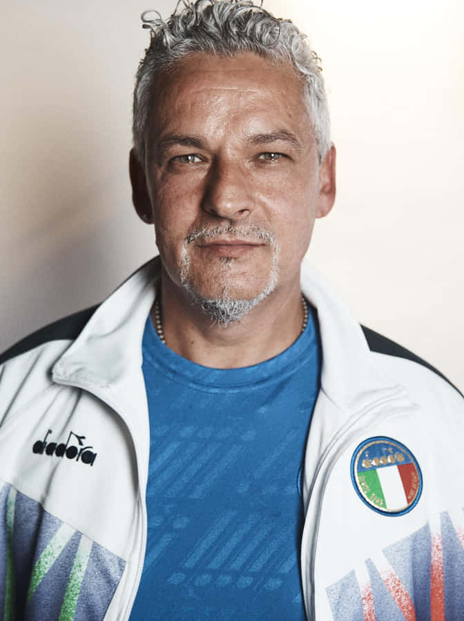 Roberto Baggio Portrait Wallpaper