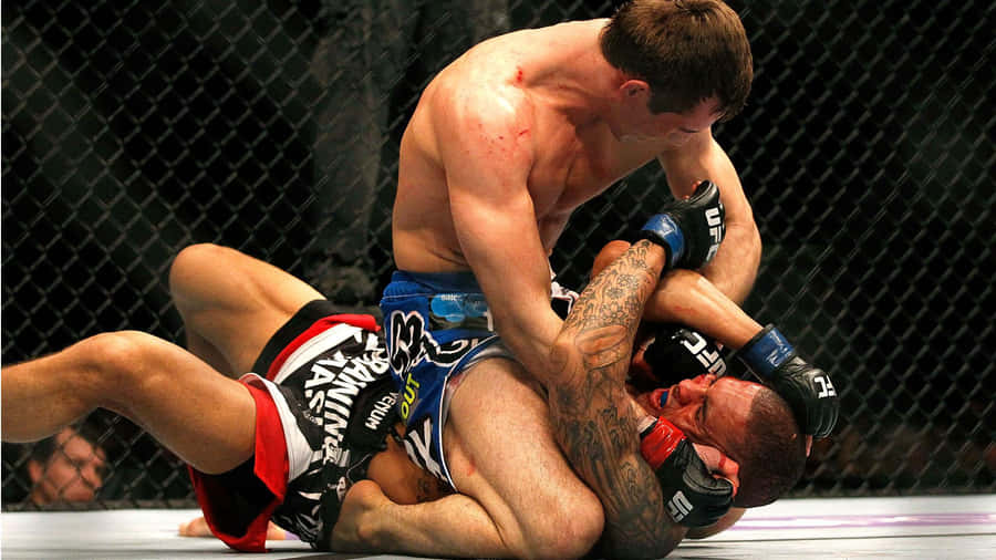 Rory Macdonald Mounting A Fighter Wallpaper