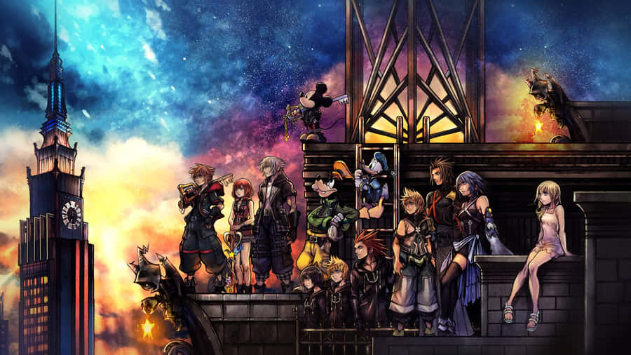 Roxas Awakens In The World Of Kingdom Hearts Wallpaper