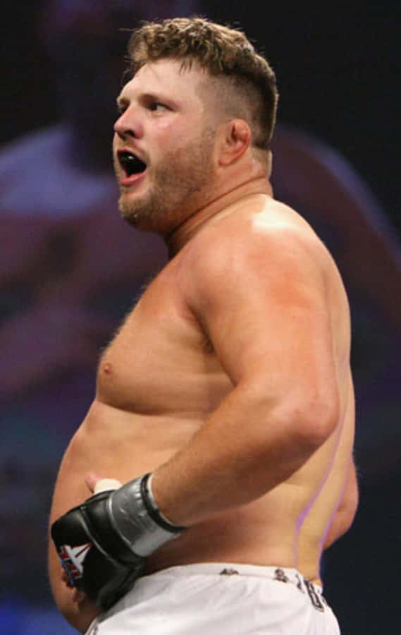 Roy Nelson Celebrates Win Against Brad Imes Wallpaper