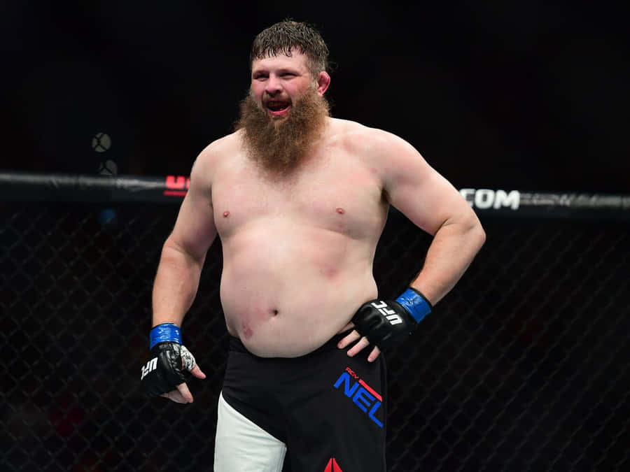 Roy Nelson In A Ufc Fight Wallpaper