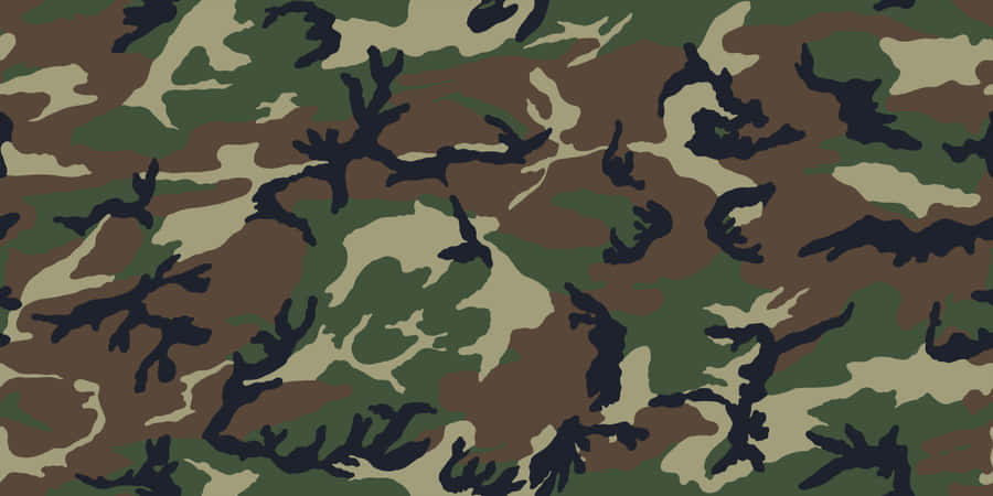 Rugged Green Camouflage For Tactical Outdoorsmen Wallpaper