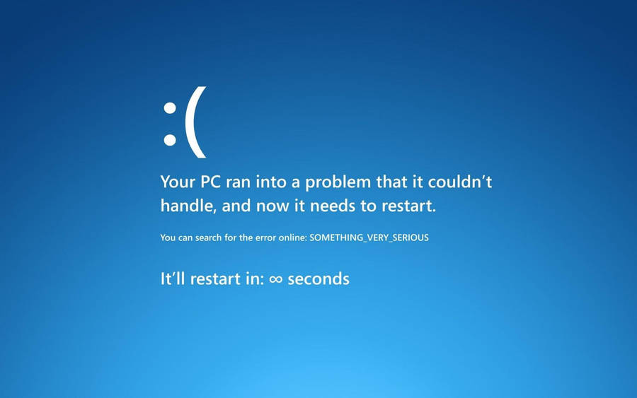 Sad Aesthetic Computer Error Wallpaper