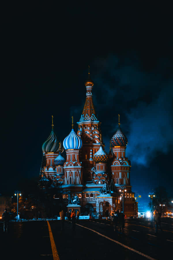 Saint Basils Cathedral Dark Photo Wallpaper