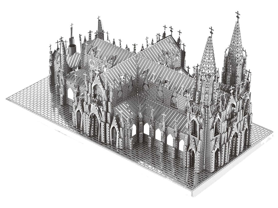 Saint Patrick's Cathedral 3d Model Wallpaper