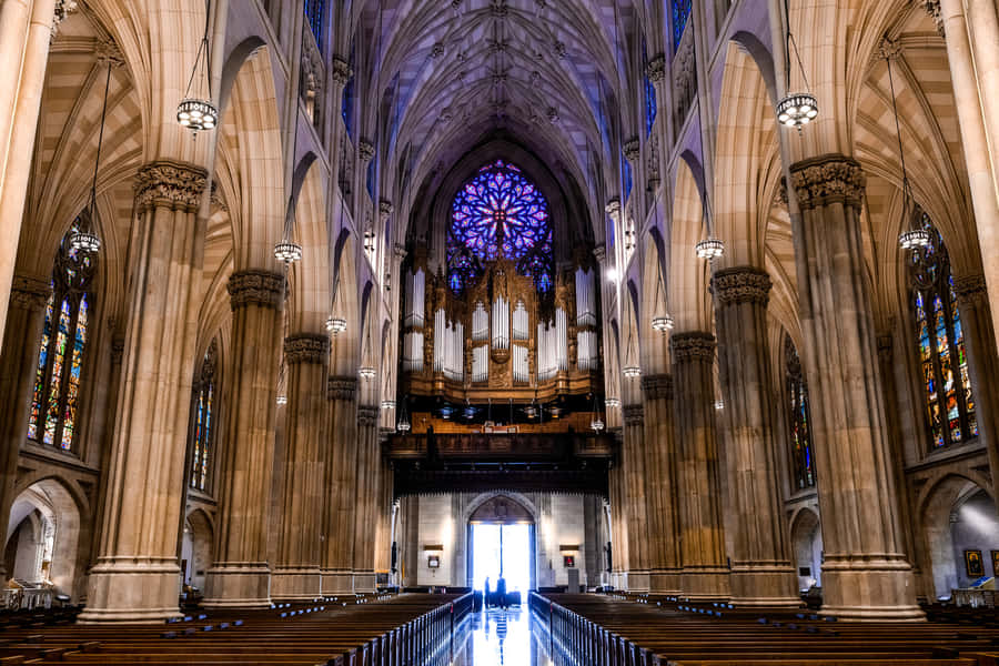 Saint Patrick's Cathedral Pillars Wallpaper