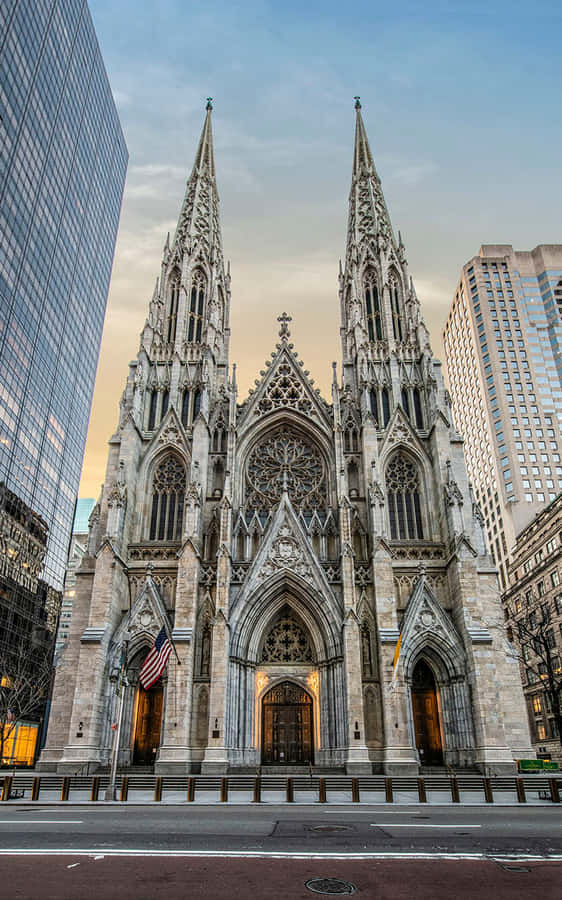 Saint Patrick's Cathedral Road Wallpaper