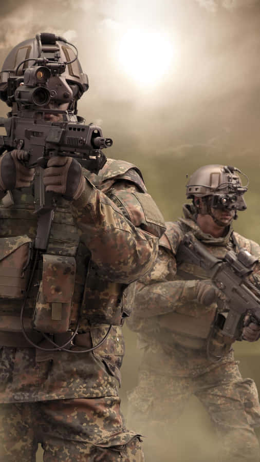 Salute To American Soldiers Wallpaper