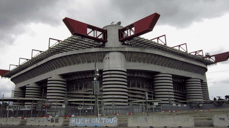 San Siro Stadium Exterior View Wallpaper