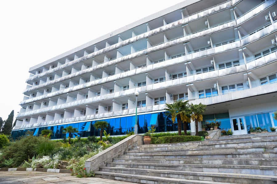 Sanatorium Kirov Building Yalta Wallpaper