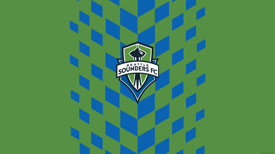 Seattle Sounders Fc Blue Checkerboard Wallpaper