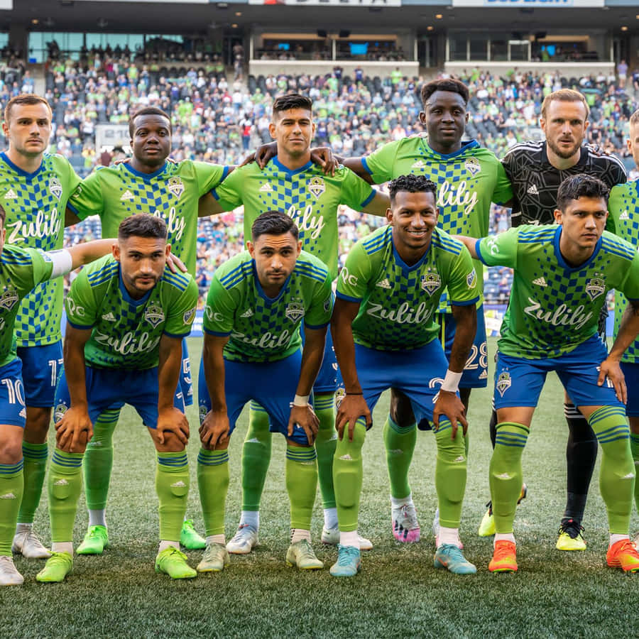Seattle Sounders Fc Team Members Wallpaper