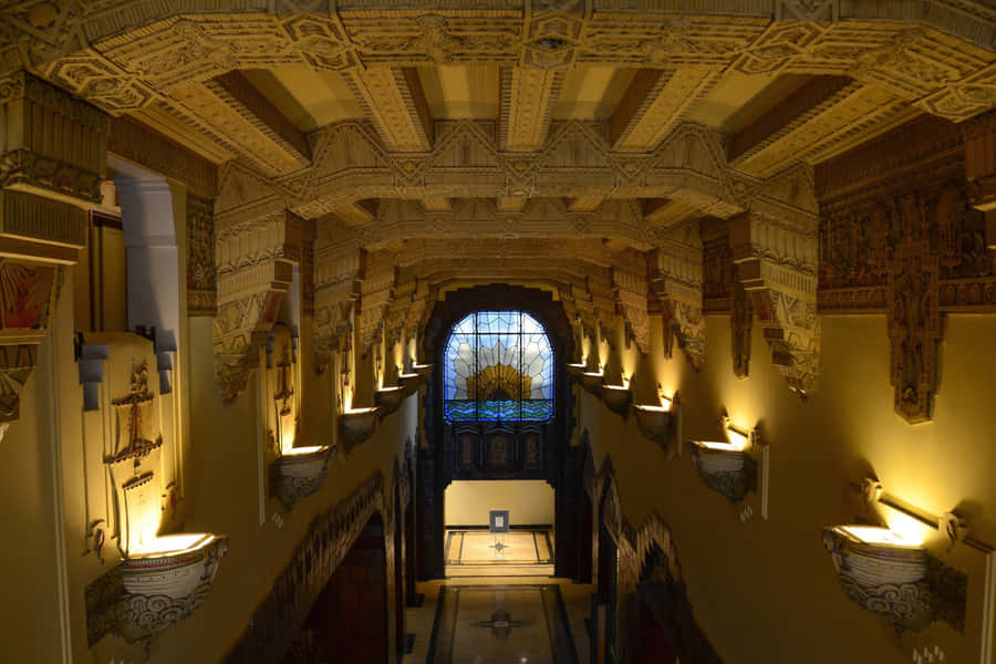 Seo Unique Art Deco Computer Showing Characteristic Design Features Wallpaper