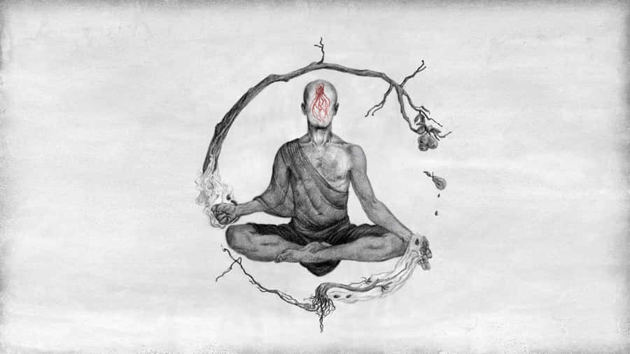 Serene Spiritual Meditation In Nature Wallpaper