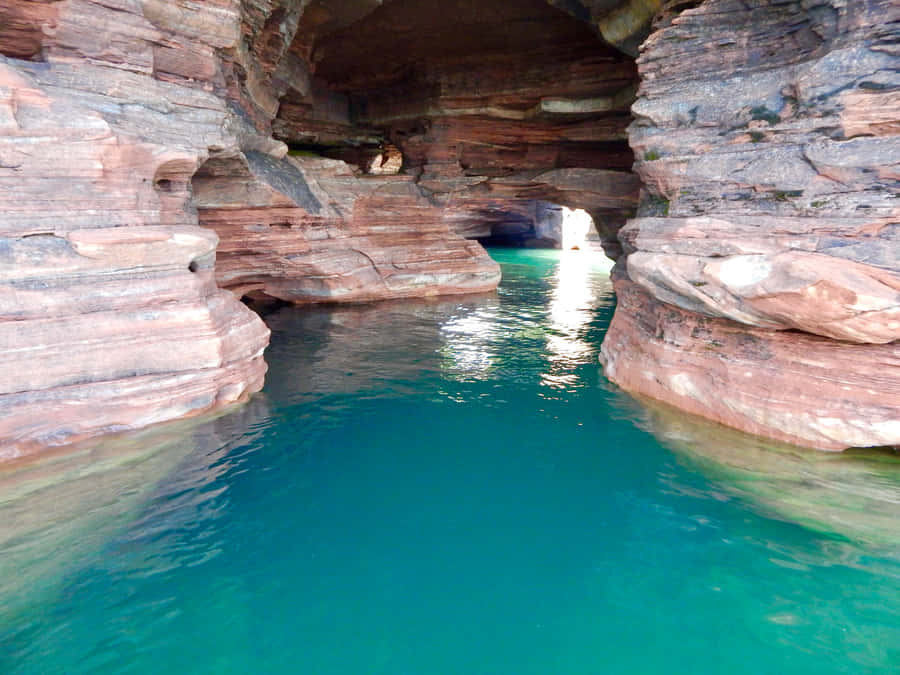 Serene_ Water_ Cave_ Formation Wallpaper