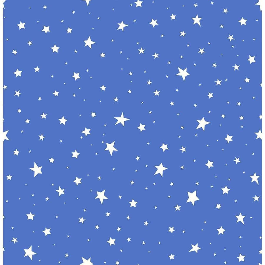 Shimmering Blue Stars In The Dark Sky Wallpaper