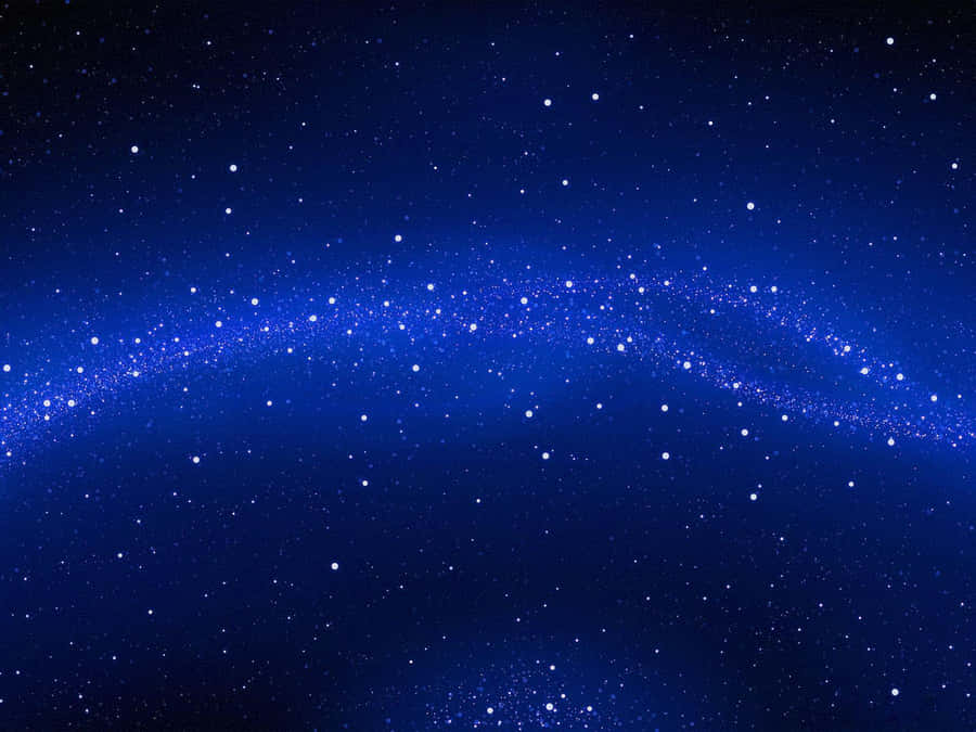 Shining Blue Stars Twinkle Across The Night Sky Wallpaper