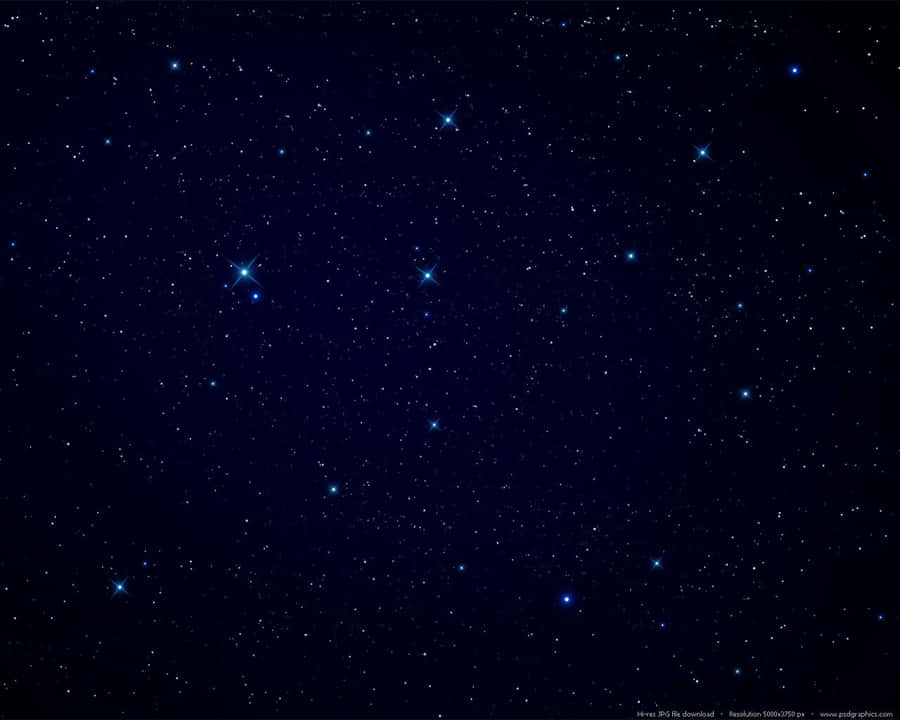 Shining Brightly In The Night Sky, These Four Bright Blue Stars Light Up The Night. Wallpaper