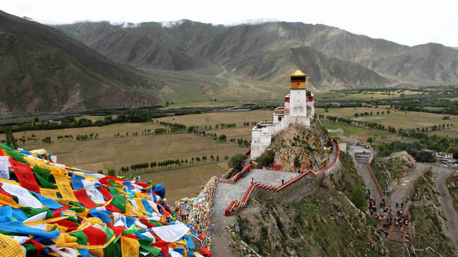 Shot From The Mountains Of Lhasa Wallpaper