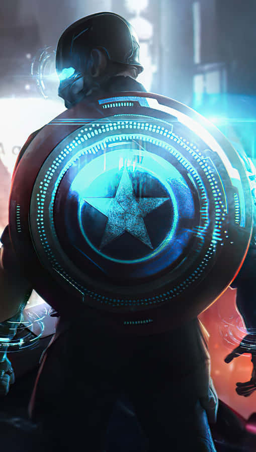 Show Everyone Who The Coolest Avenger Is With This Captain America Cool Wall Image Wallpaper