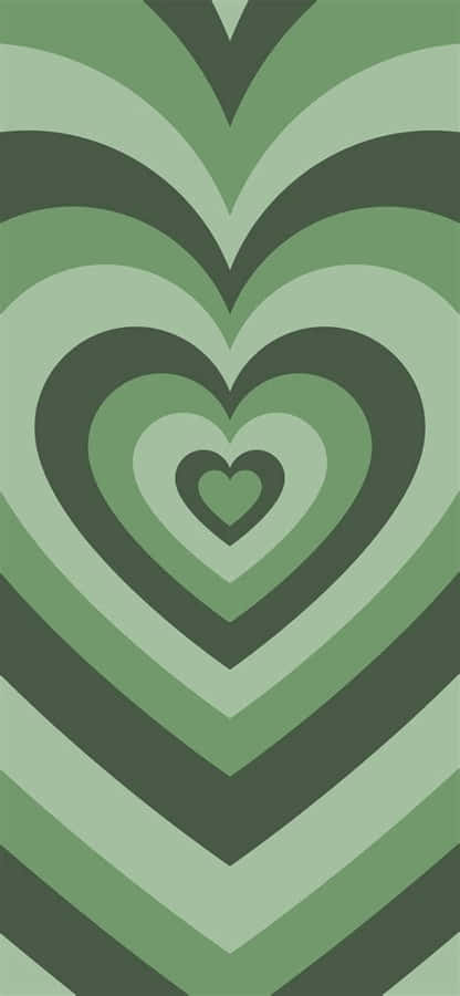 Show Your Love With Mint Green Hearts Wallpaper