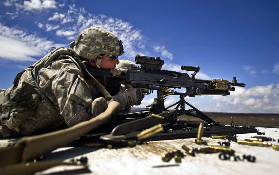 Showing Strength And Unity -the United States Army Wallpaper