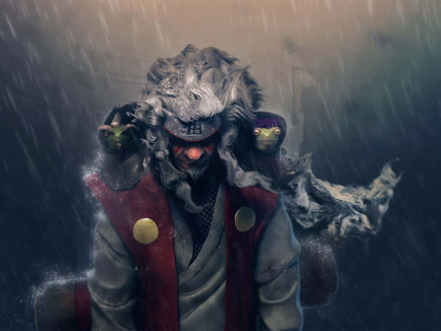 Sick Anime Naruto Jiraiya Raining Wallpaper