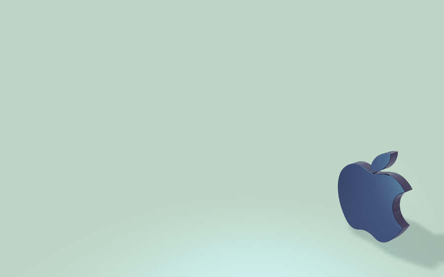 Sideways Black Apple Logo Wallpaper