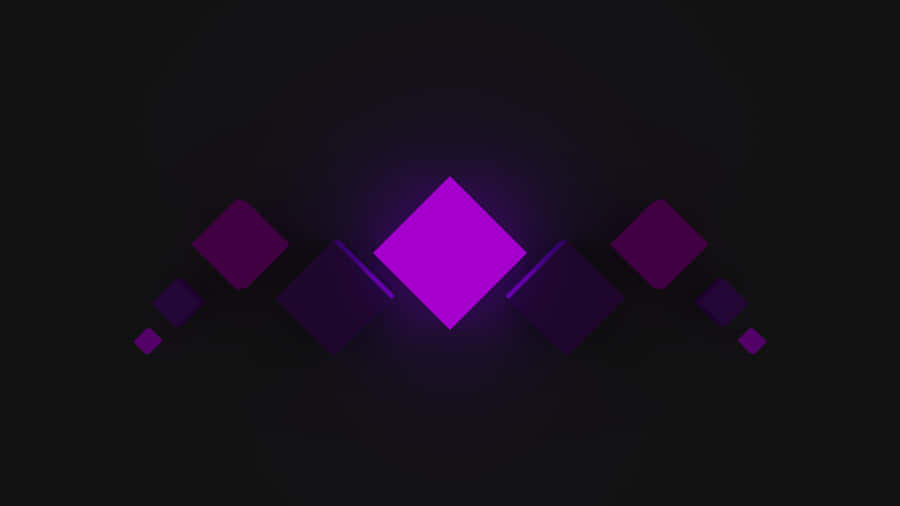 Simple Minimalist Purple Diamonds Black Background Wallpaper
