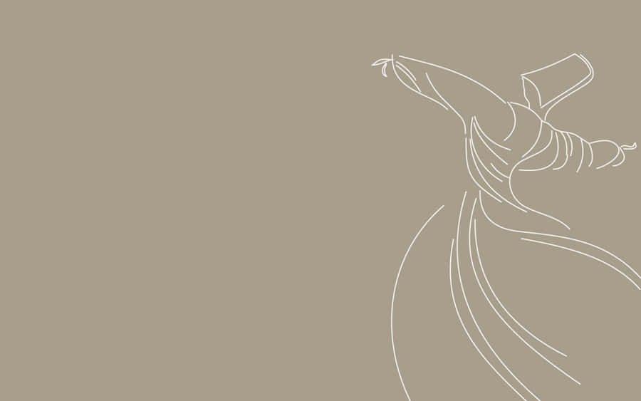 Simple Minimalist Woman Dancing Wallpaper