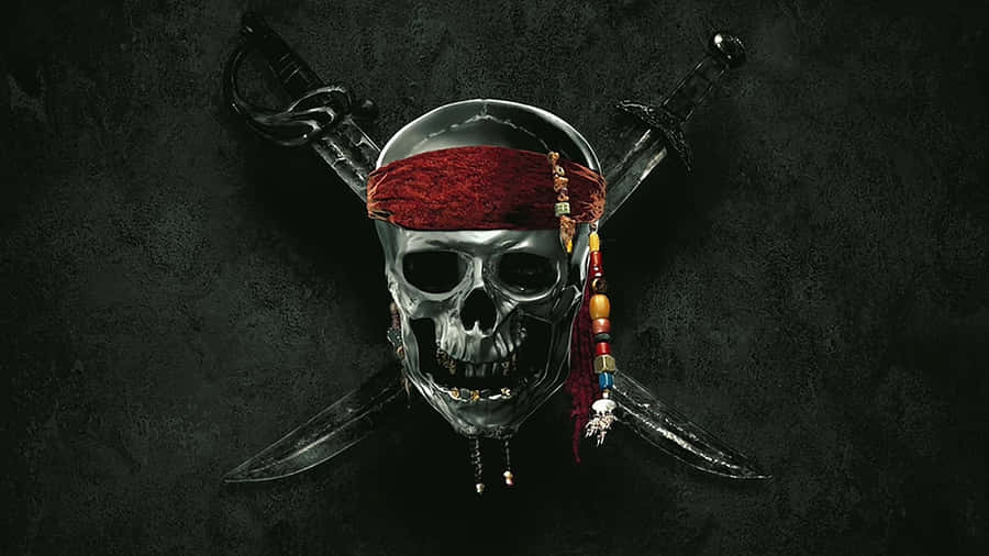 Skull And Crossbones Caribbean Wallpaper