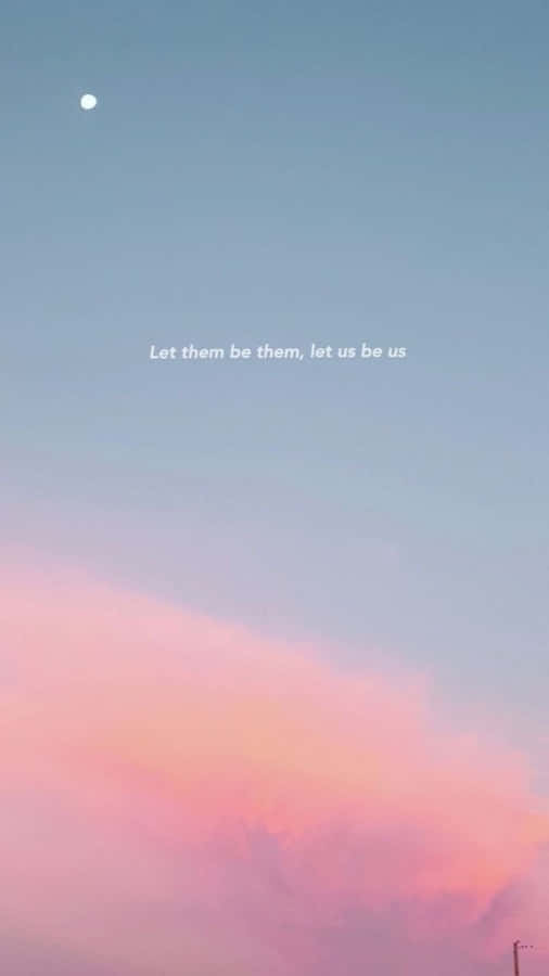 Sky Pink And Blue Aesthetic Wallpaper