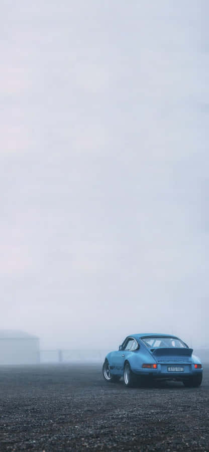 Sleek Porsche Sports Car With Iphone Screen Wallpaper