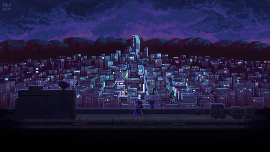 Slicing Through Enemies With Style - Playing Katana Zero Wallpaper