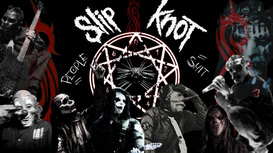 Slipknot Band Fan-made Collage Wallpaper