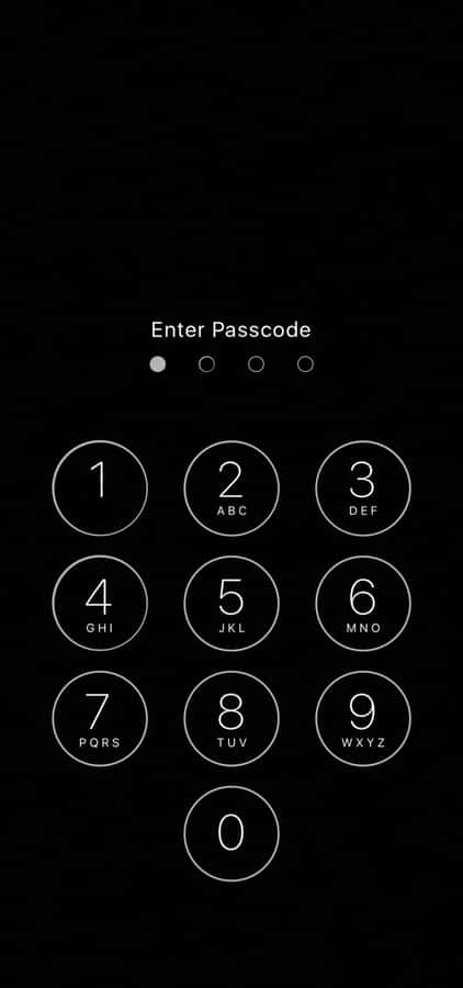 Smartphone Lock Screen Passcode Interface Wallpaper