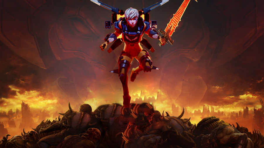 Soar The Skies As Valkyrie In Apex Legends Wallpaper