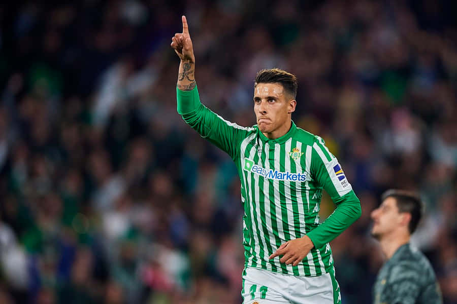 Soccer Player Celebration Gesture Wallpaper